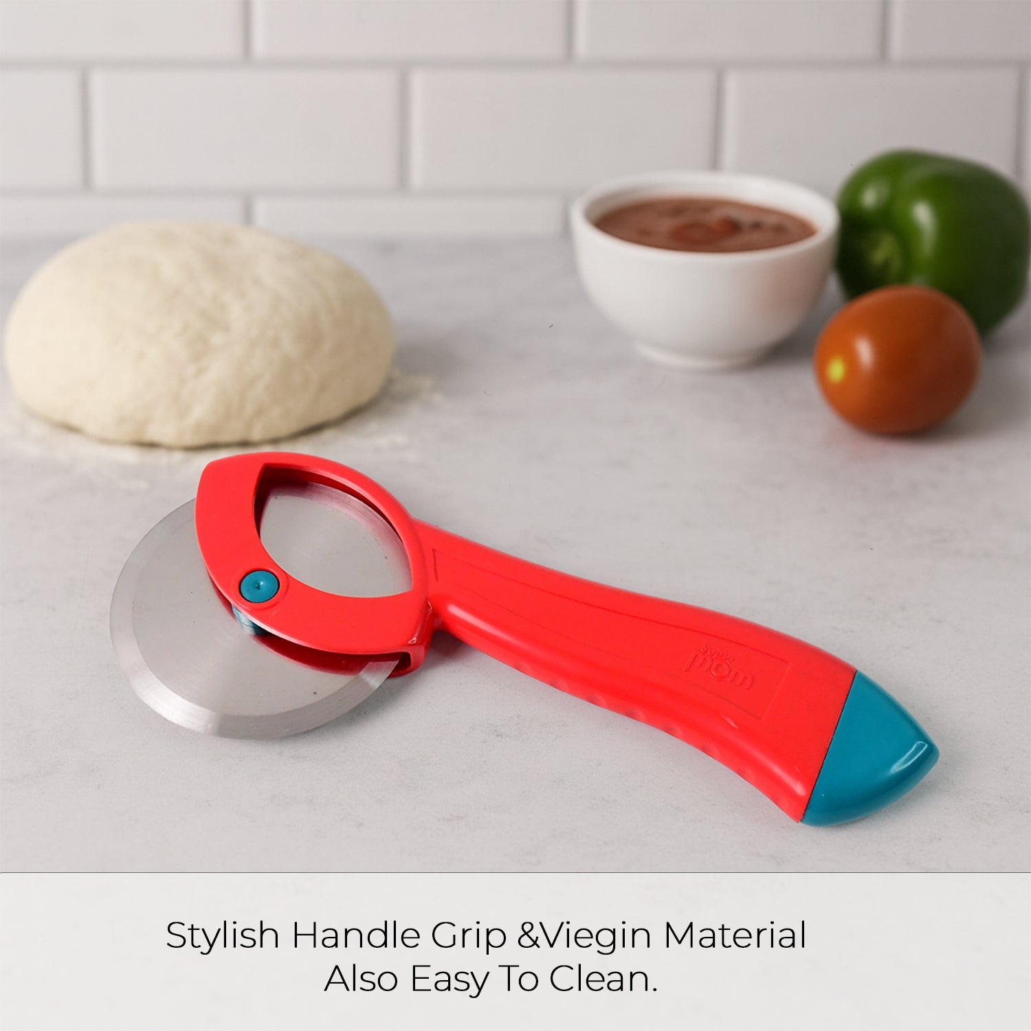 Supermom Premium Stainless Steel Pizza Cutter with Ergonomic Handle (1 Pc) Supermom Premium Stainless Steel Pizza Cutter with Ergonomic Handle (1 Pc)
